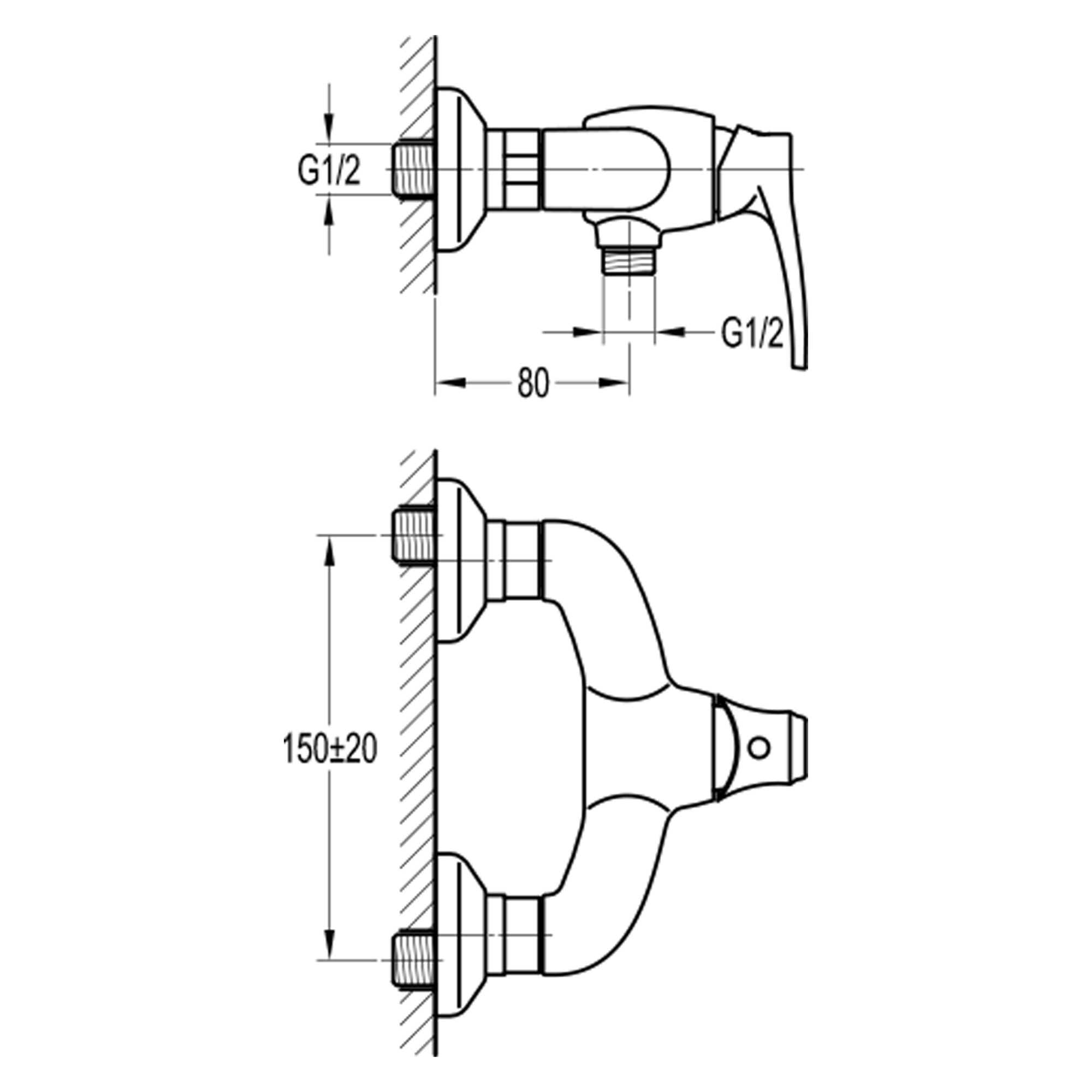 Смеситель для душа Swedbe Terracotta 2552