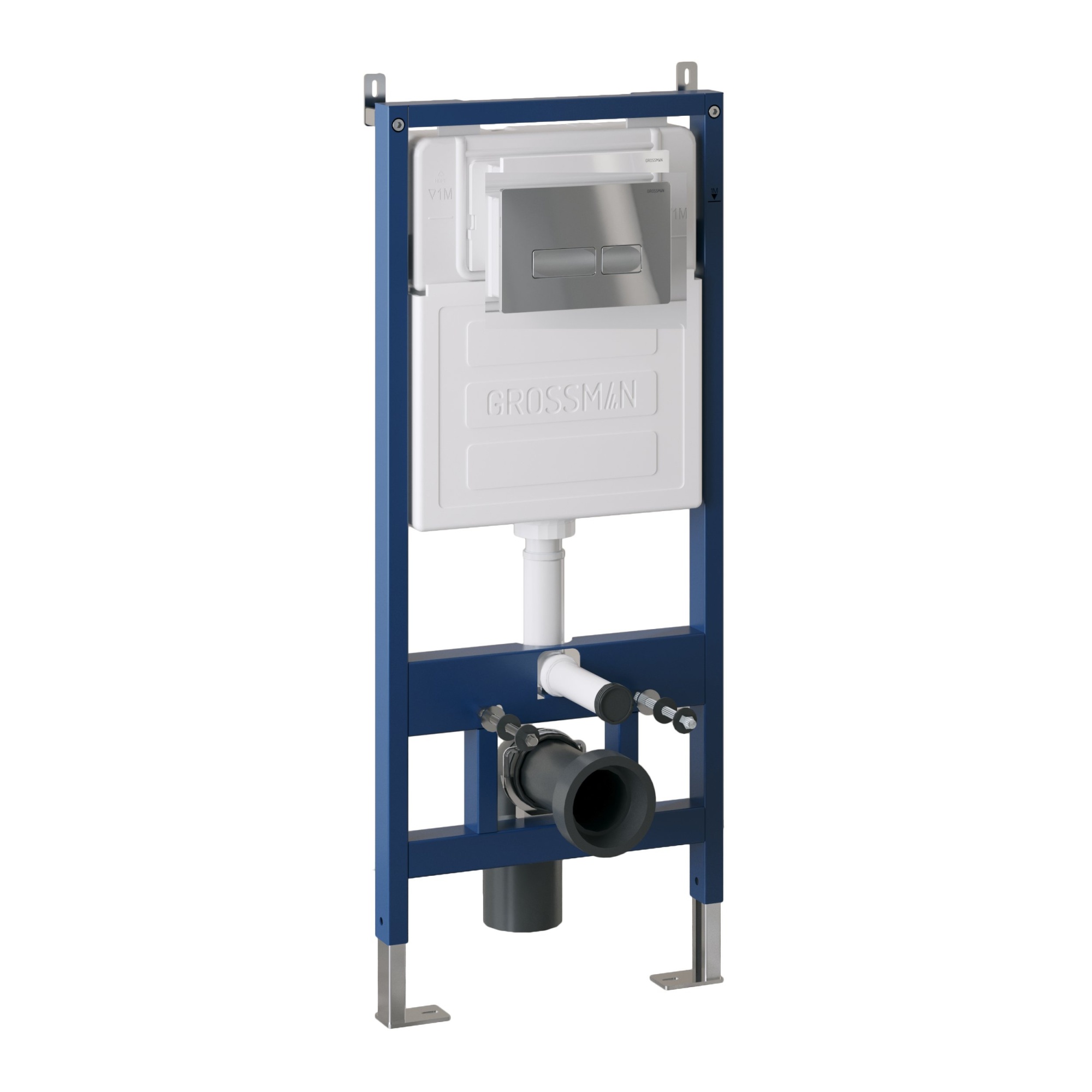 Комплект 2 в 1: инсталляция GROSSMAN 900.K31.01.000+клавиша смыва Pragma 700.K31.03.100.100 хром