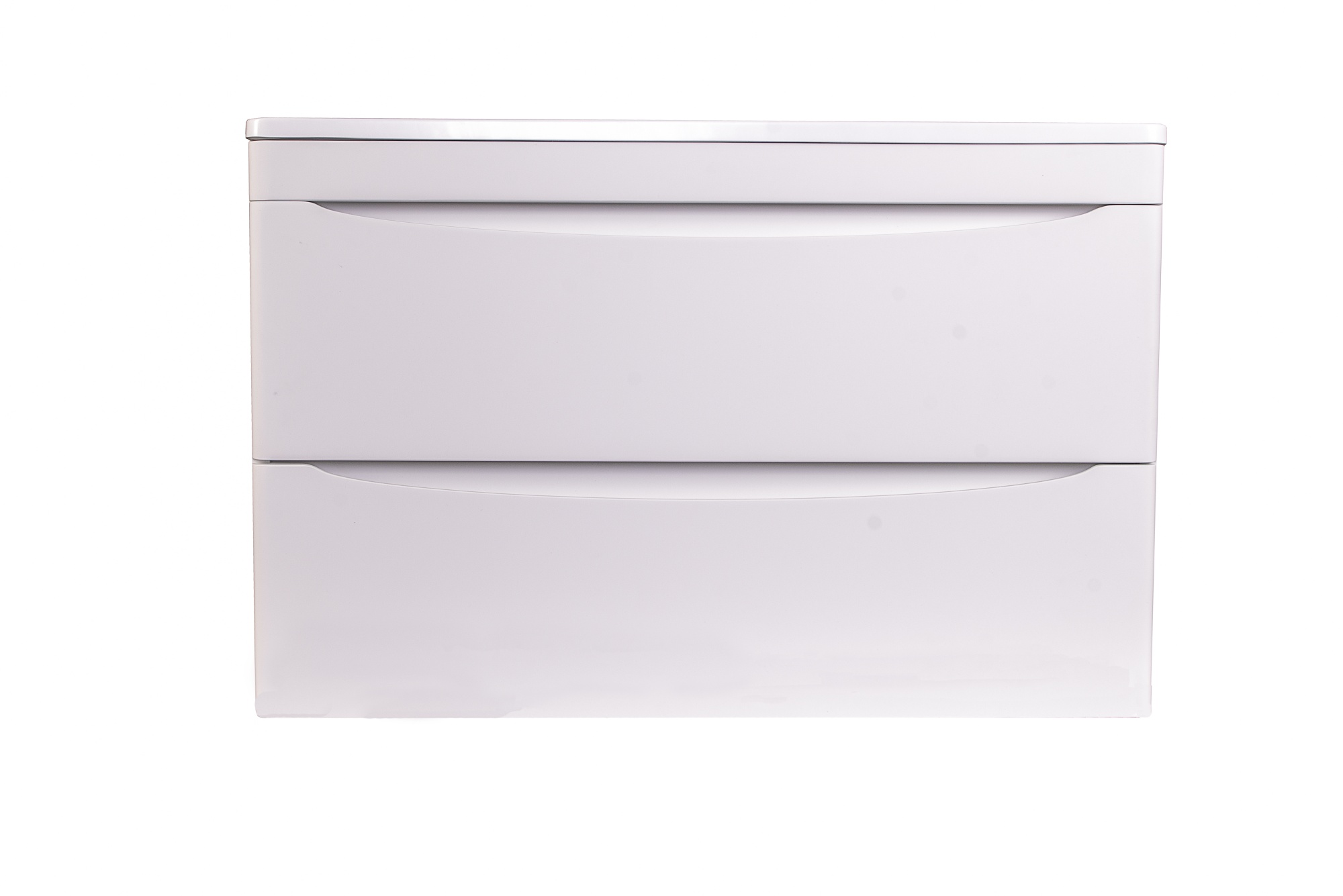 Тумба подвесная "Бергамо мини 80" (2 ящ.) Люкс антискрейтч белый, PLUS