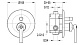 Встраиваемый смеситель для душа CEZARES LIBERTY-F-VDIM-01