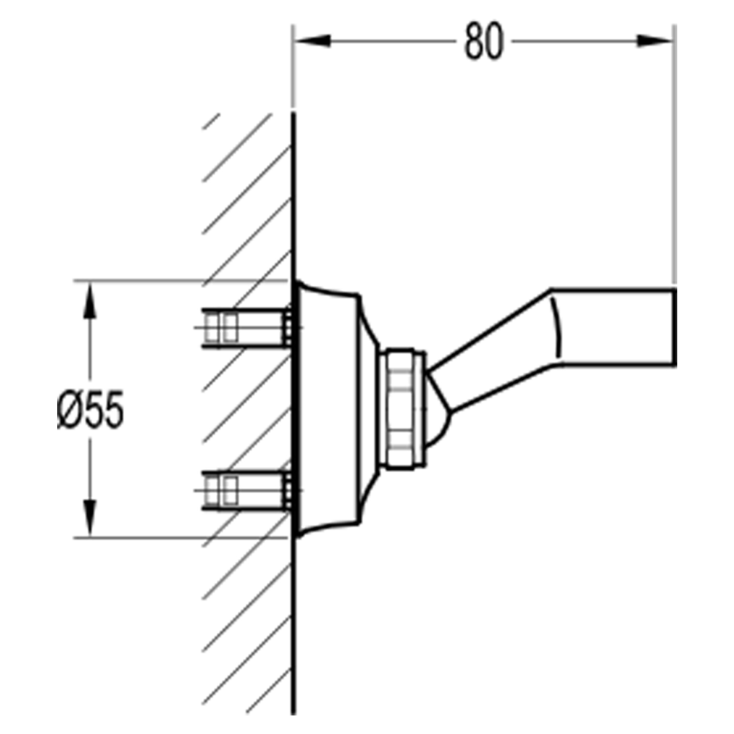 Держатель настенный для душа Swedbe Terracotta Art 2528