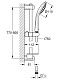 27267001 Душевой гарнитур с полочкой GROHE Euphoria (ручной душ, штанга 900 мм, шланг 1750 мм), хром