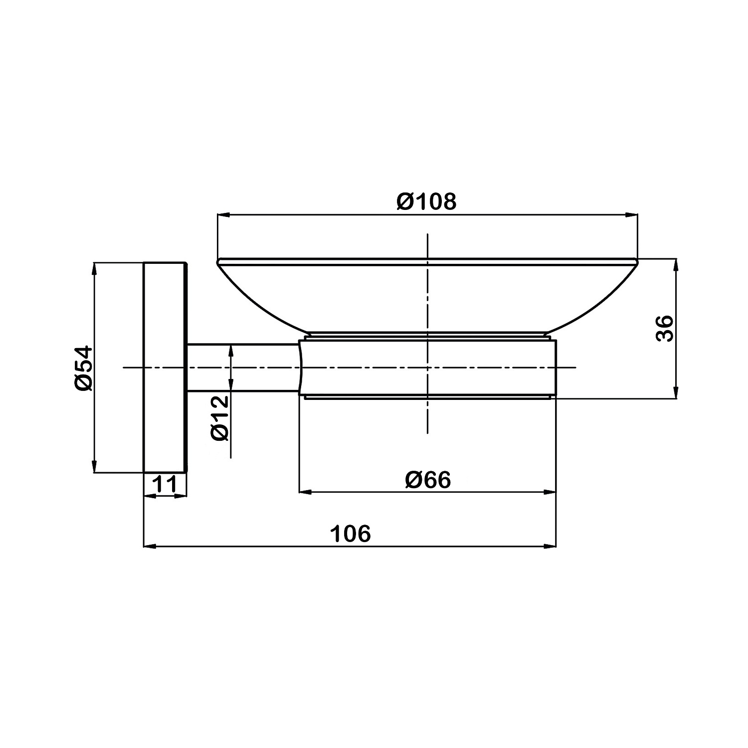 Подвесная мыльница с держателем Swedbe Attribut 9814