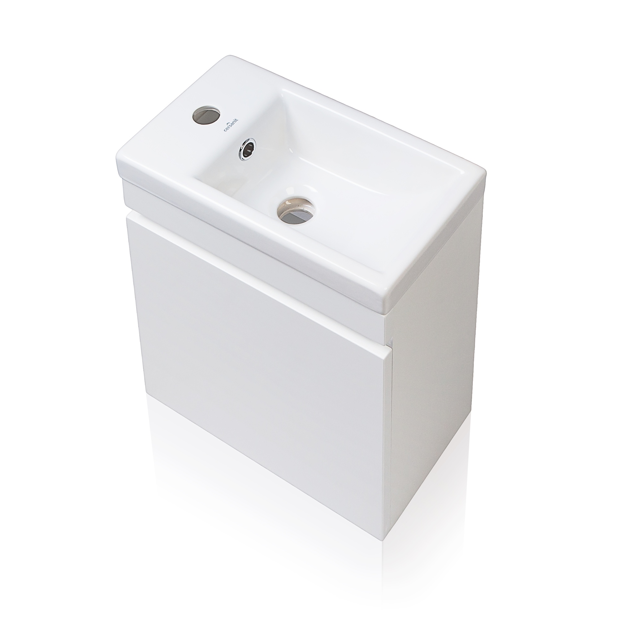 Тумба подвесная "Compact", Como 40, Люкс белый