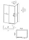 Душевое ограждение 120.K33.05.1090.21.10 Style (100*90*195)