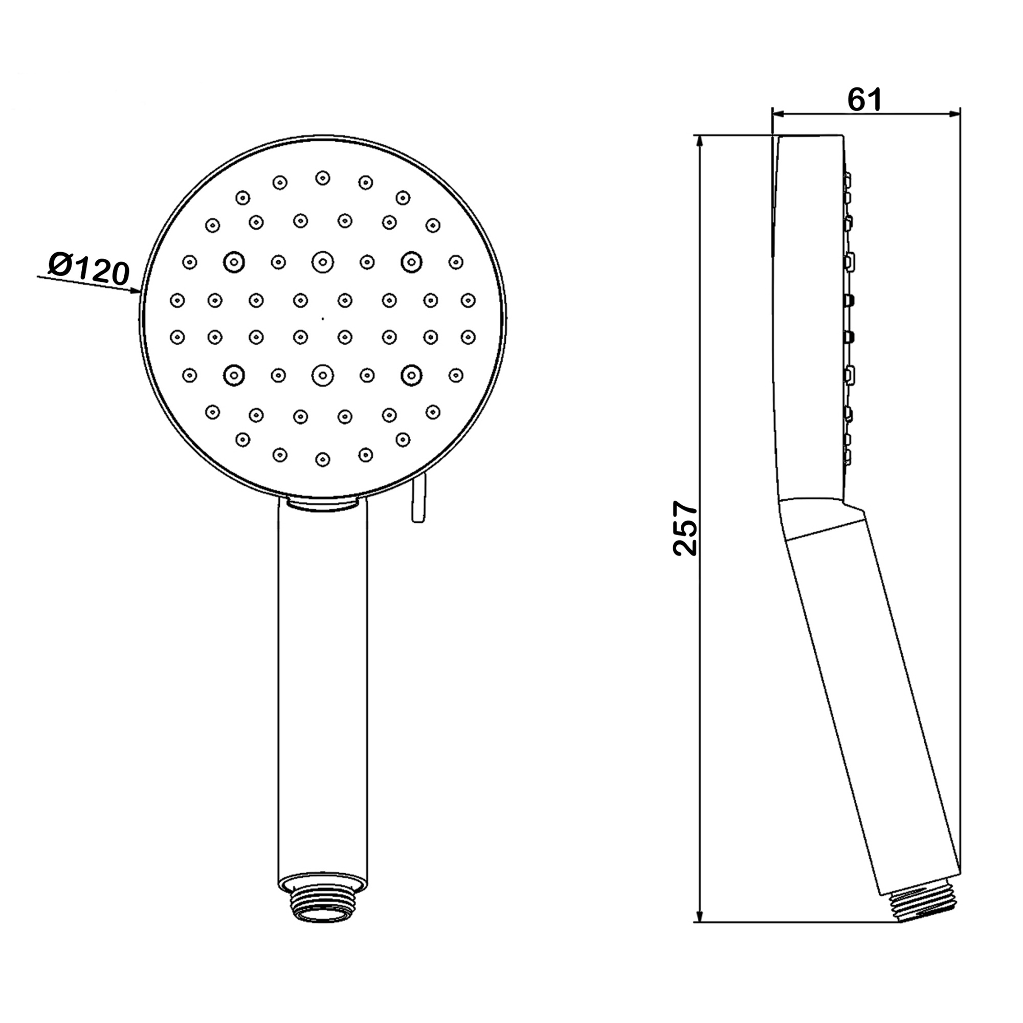 Лейка душевая Swedbe Hermes 5118B