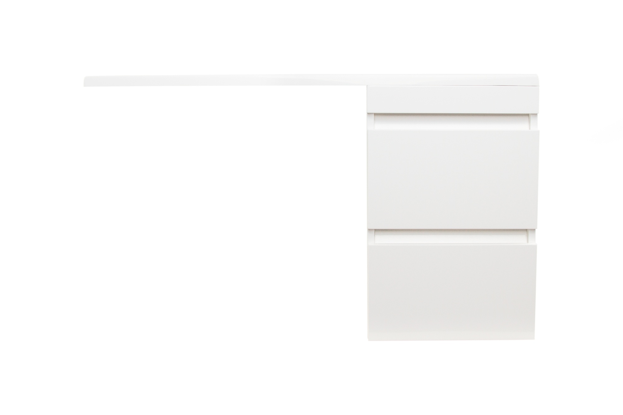 Тумба подвесная "Даллас 100", Люкс белая, PLUS