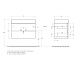 База под раковину подвесная CEZARES MOLVENO 46-80-2C-SO-NC