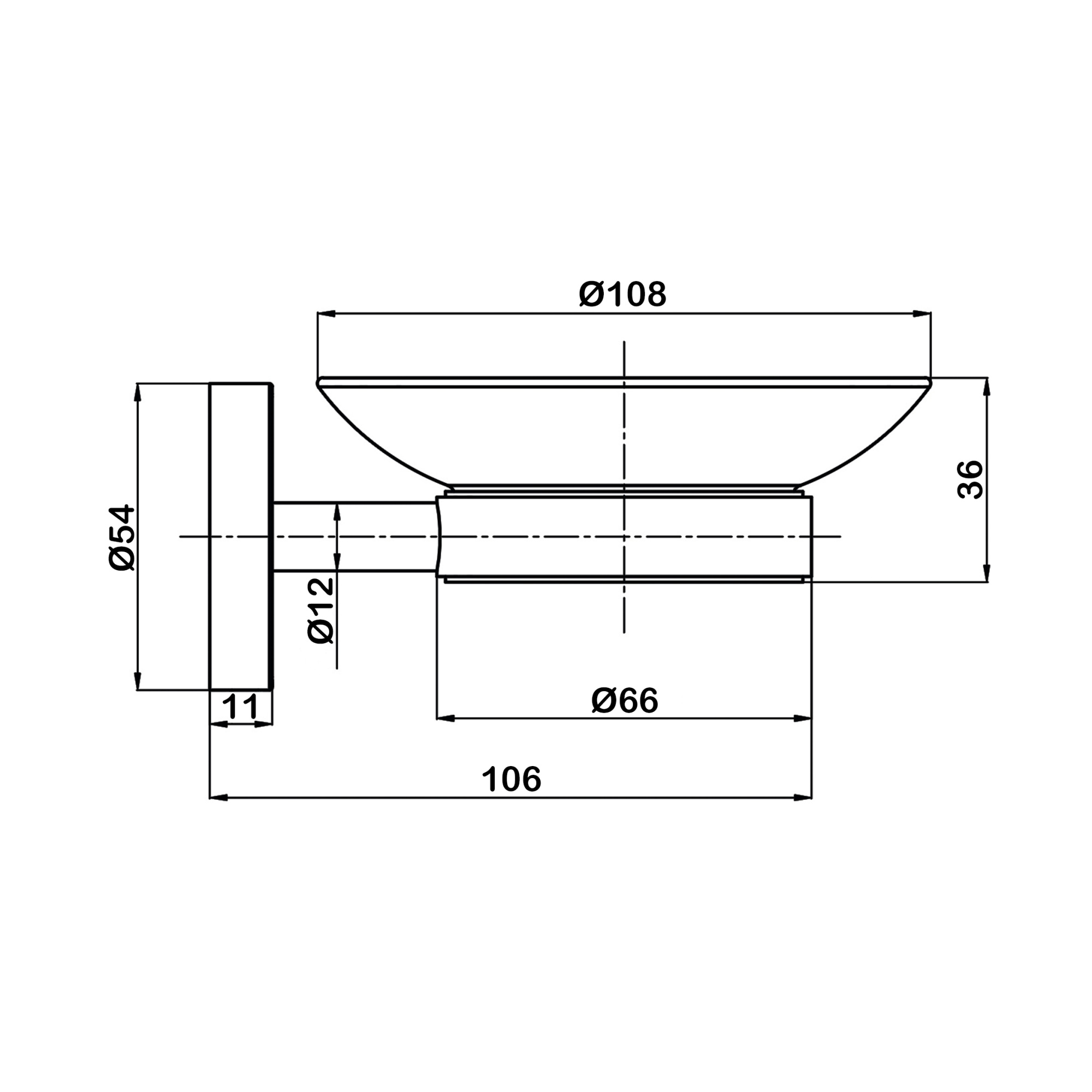 Подвесная мыльница с держателем Swedbe Attribut 9814