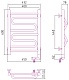 Полотенцесушитель электрический Сунержа Элегия 2.0 600х400 МЭМ правый