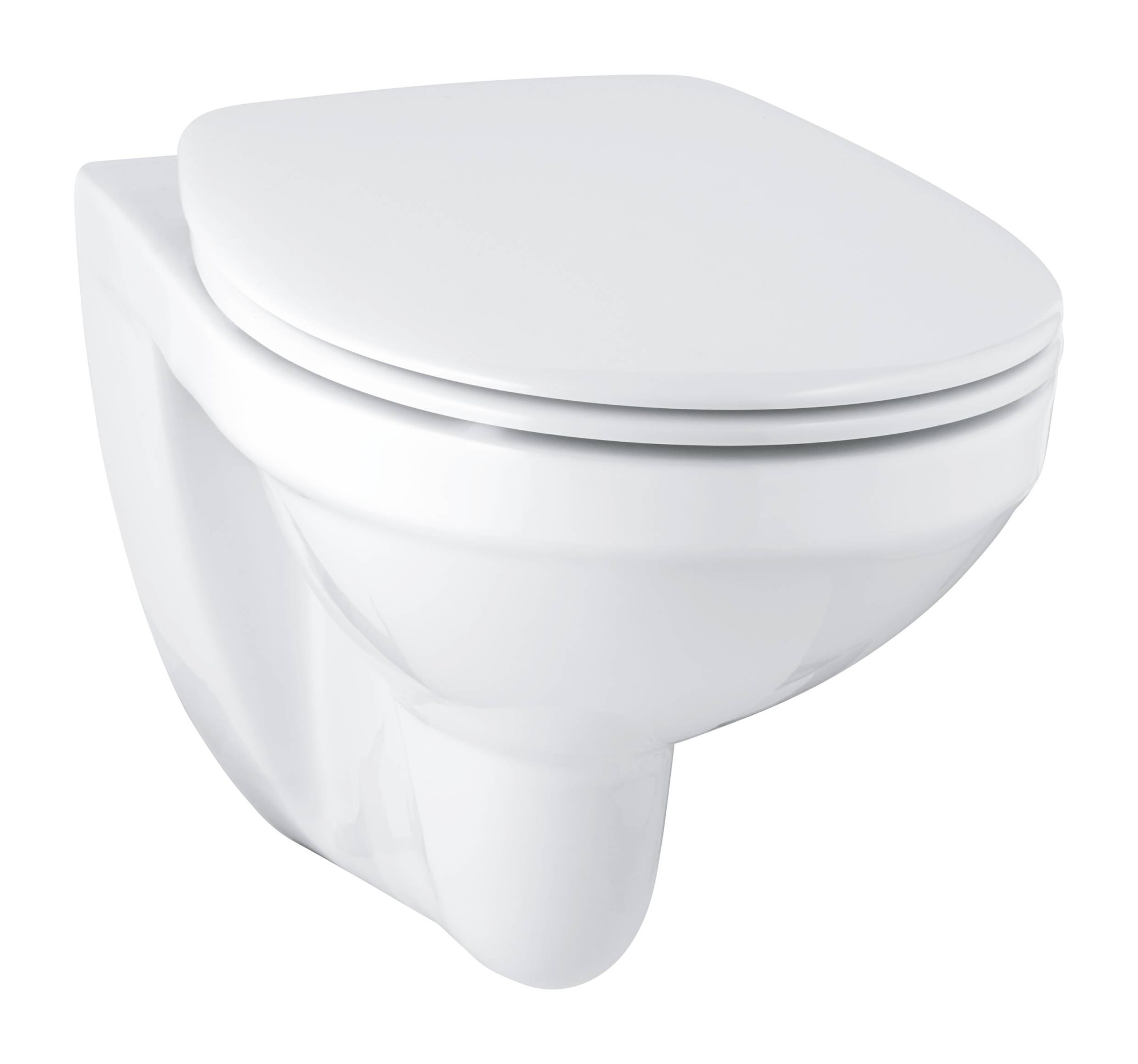 Унитаз GROHE Bau Ceramic подвесной ободковый с сиденьем без микролифта, альпин-белый (39497000)