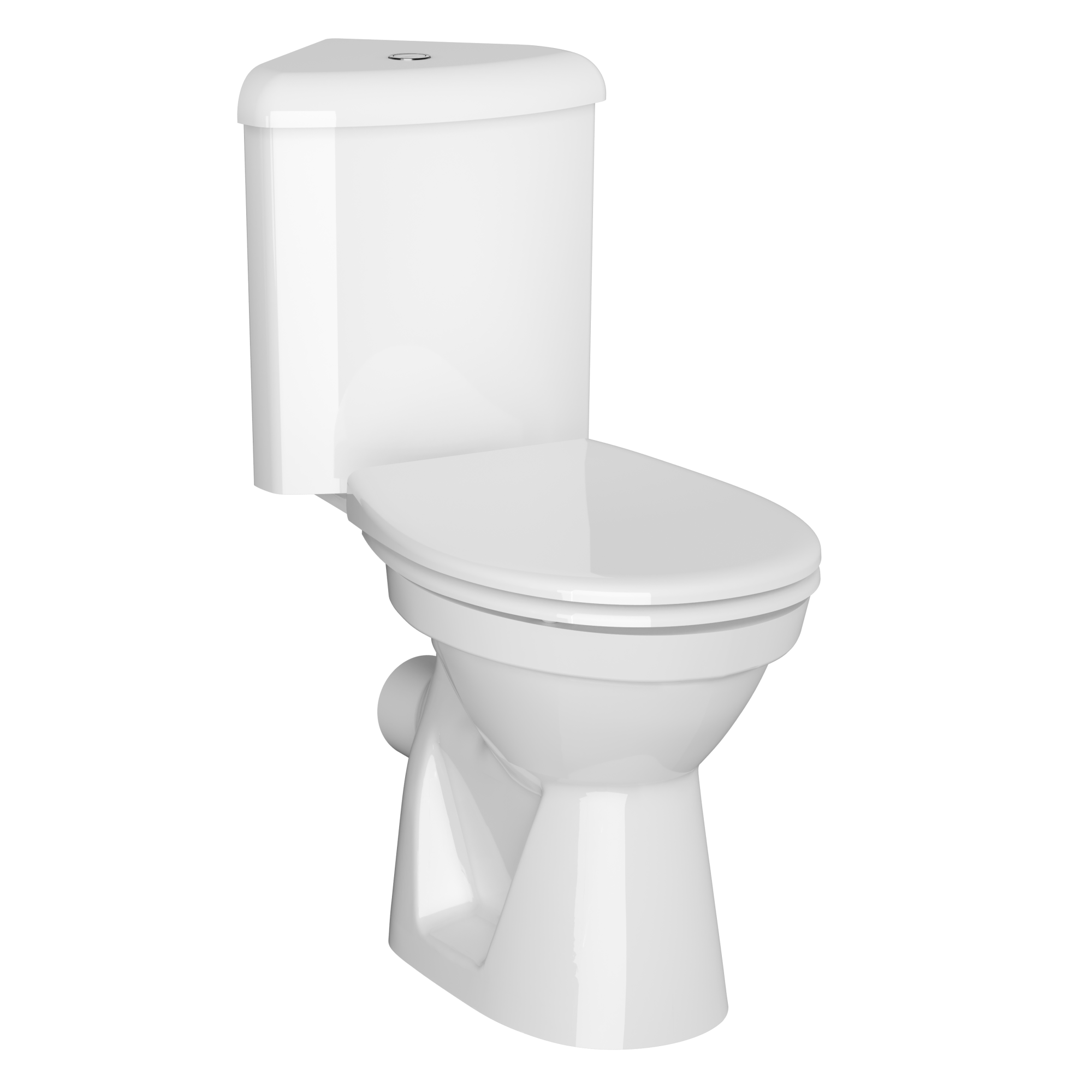 Комплект углового унитаза Arkitekt, стандартное сиденье, механизм 3/6 л, 9754B003-7200