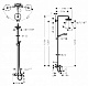 Душевая система Hansgrohe Croma Select E 180 2jet Showerpipe 27352400 для ванны