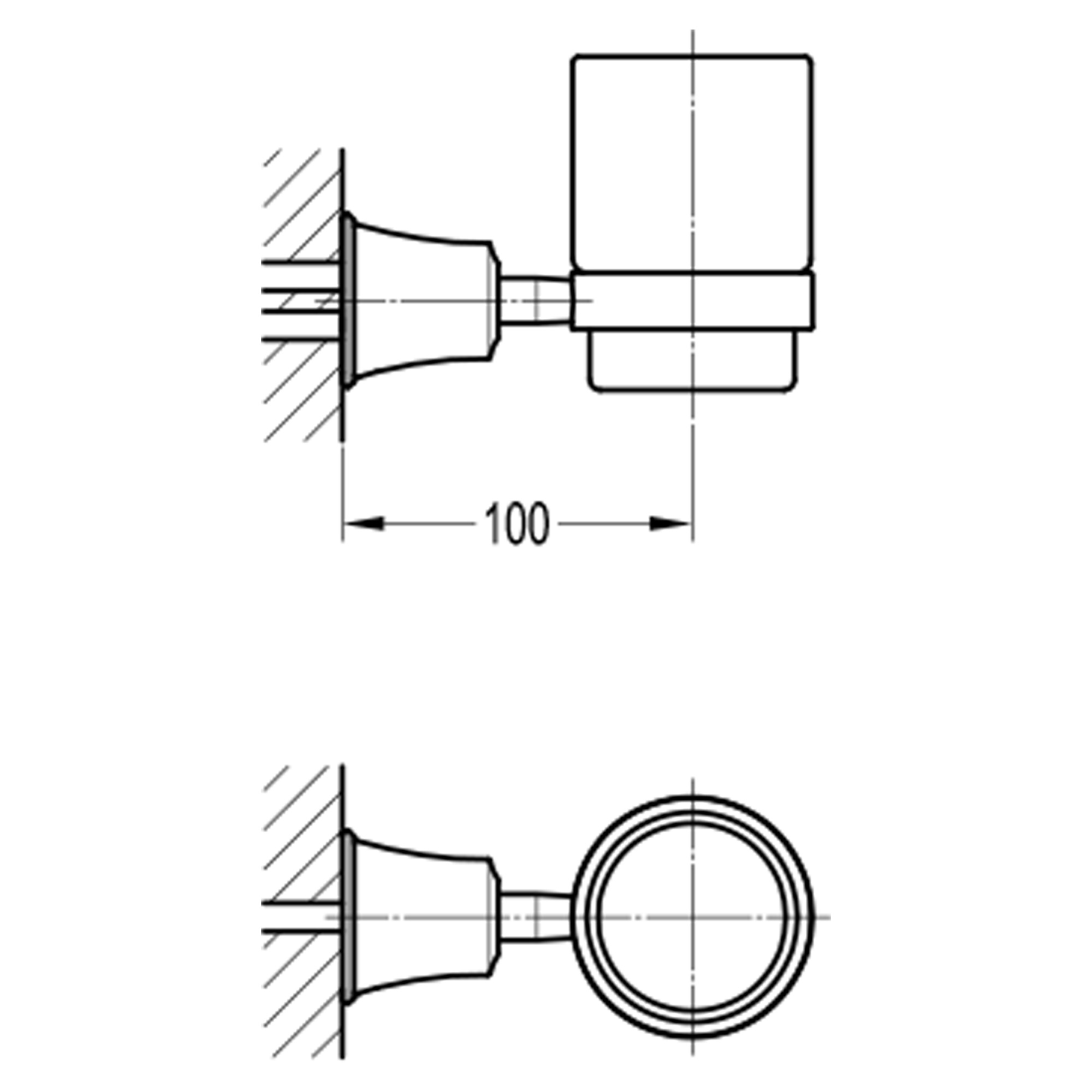 Подвесной стакан с держателем для зубных щеток Swedbe Terracotta Art 2541