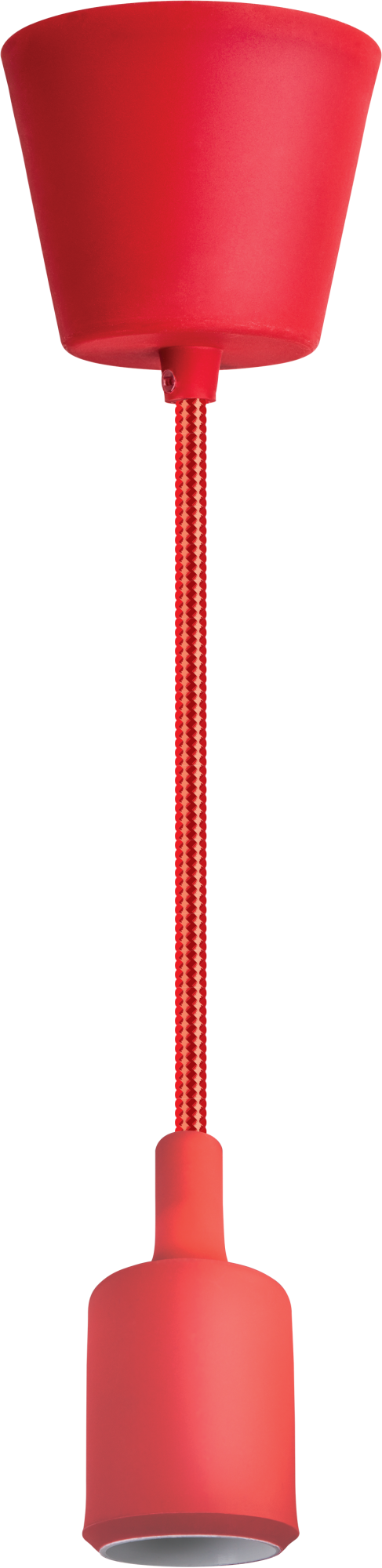Светильник с проводом 1м.Е27 декор красный