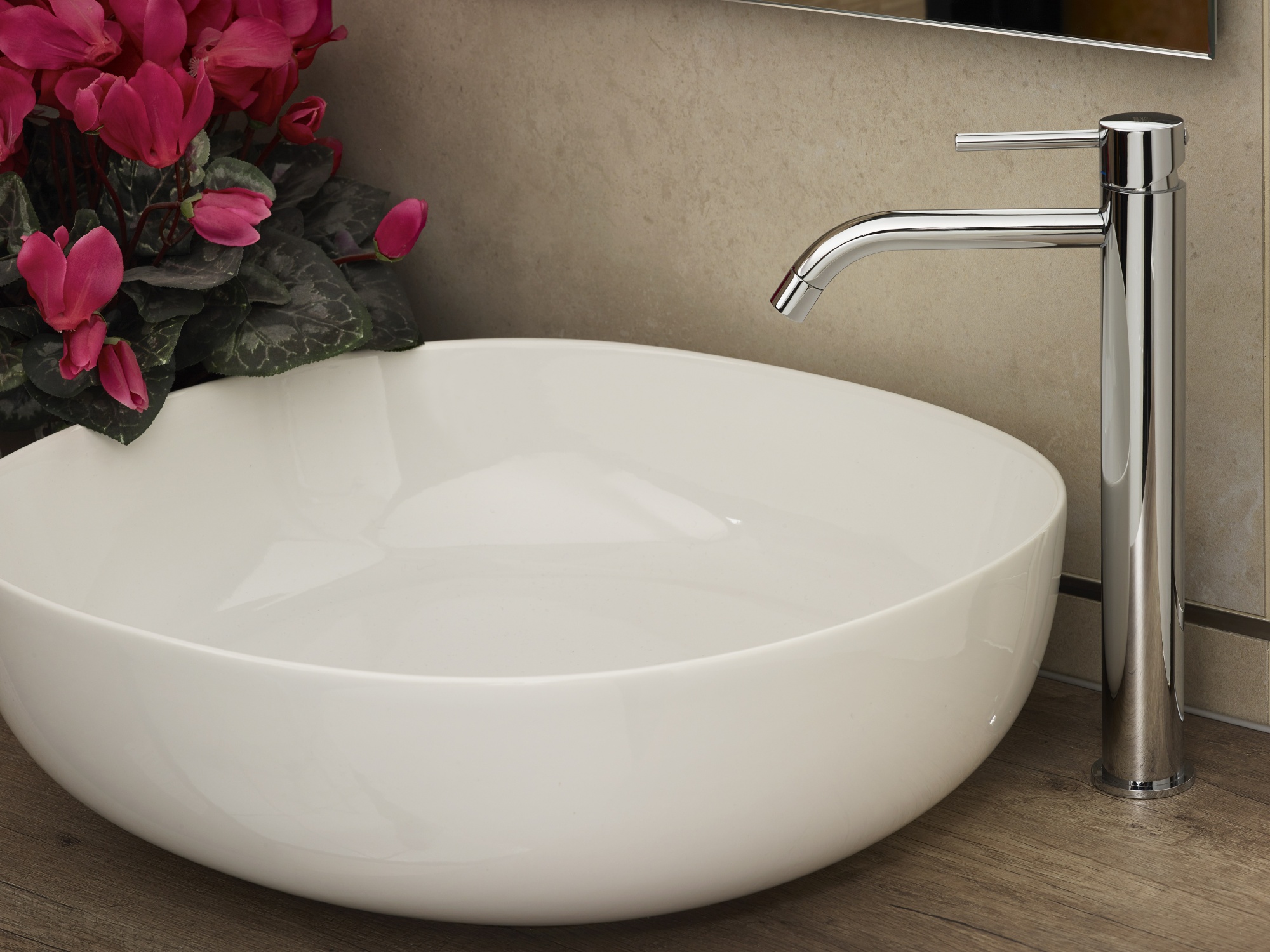 Смеситель высокий для раковины Paffoni LIGHT LIG081CR высокий Хром