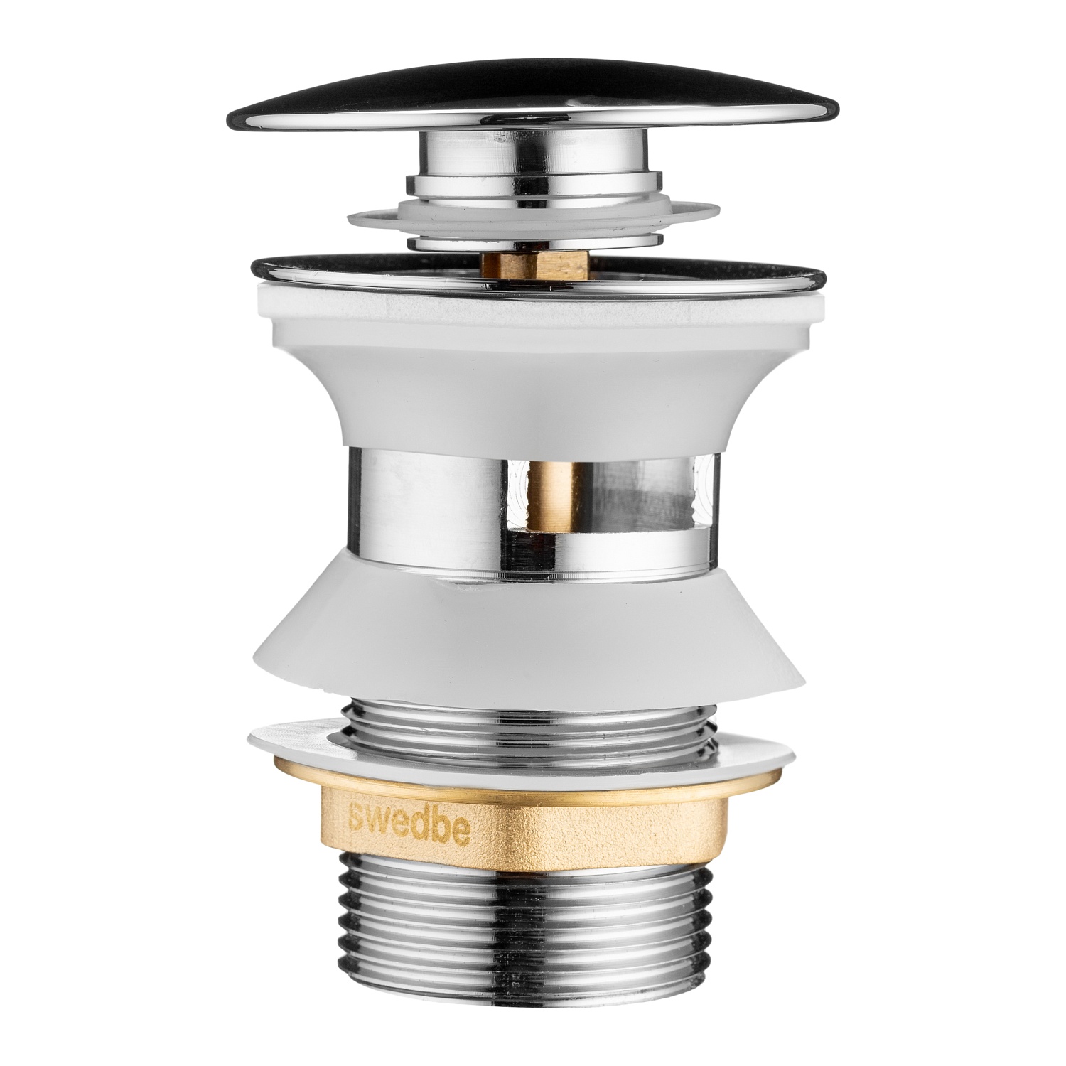 Вилка электрическая однофазная с ушком каучук UNIVersal 0003