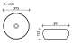 Умывальник чаша накладная круглая Element 395*395*155мм, CN6001