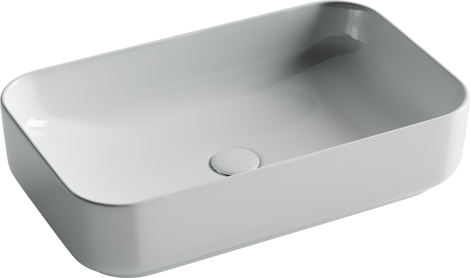 Умывальник чаша накладная прямоугольная Element 605*375*145мм, CN5044