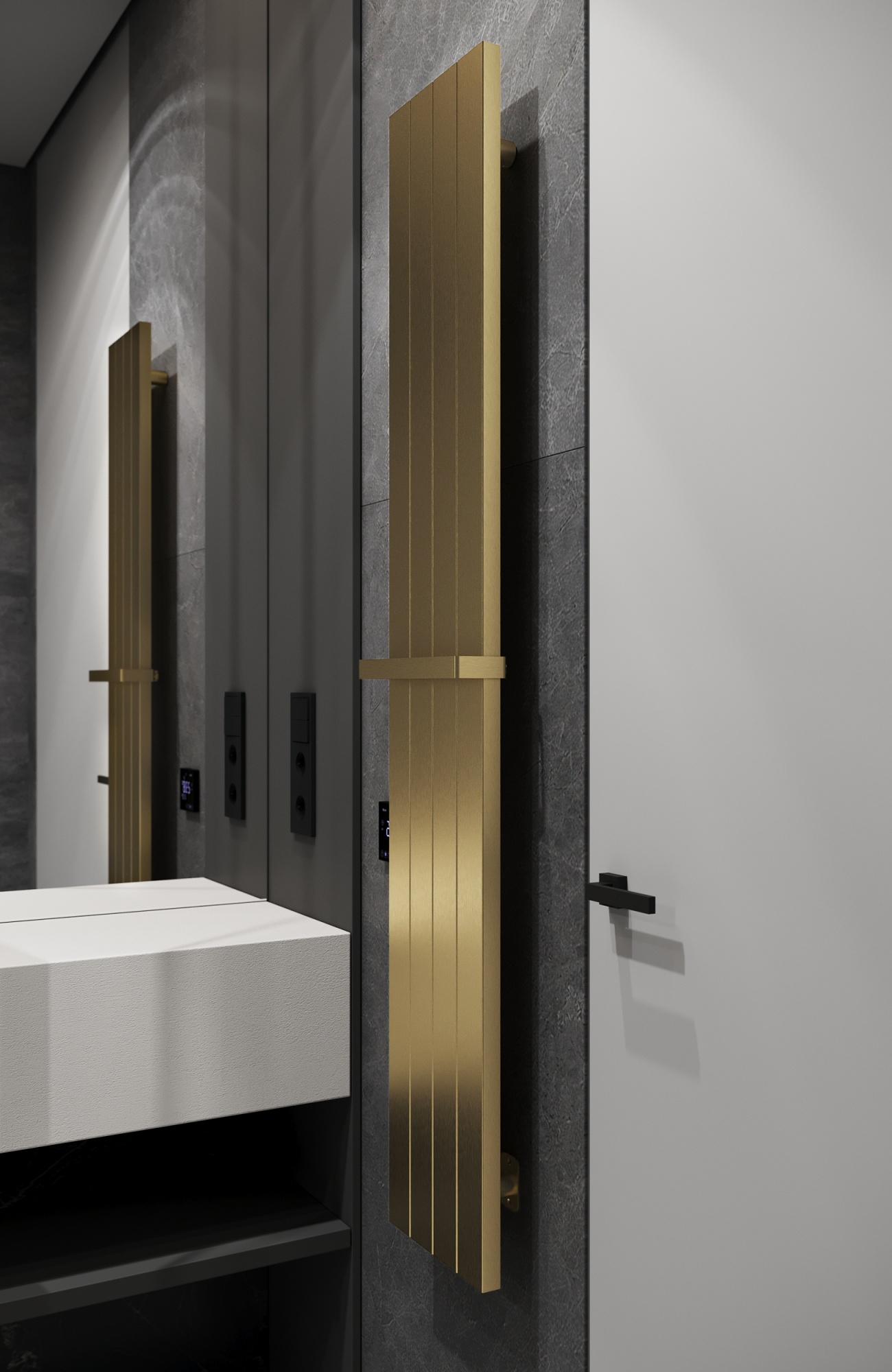 Полотенцесушитель электрический MATT GOLD