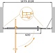 Душевая дверь CEZARES MOLVENO-BA-11-90+20-C-Cr-IV