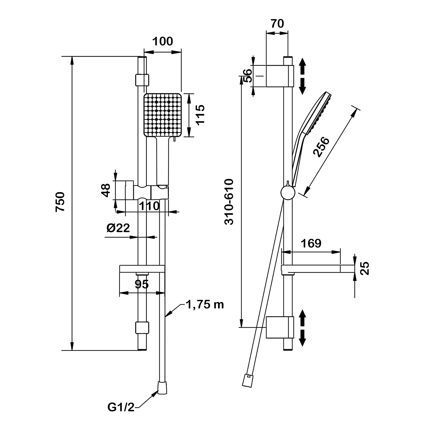 Излив поворотный встраиваемый Swedbe Platta 5512B