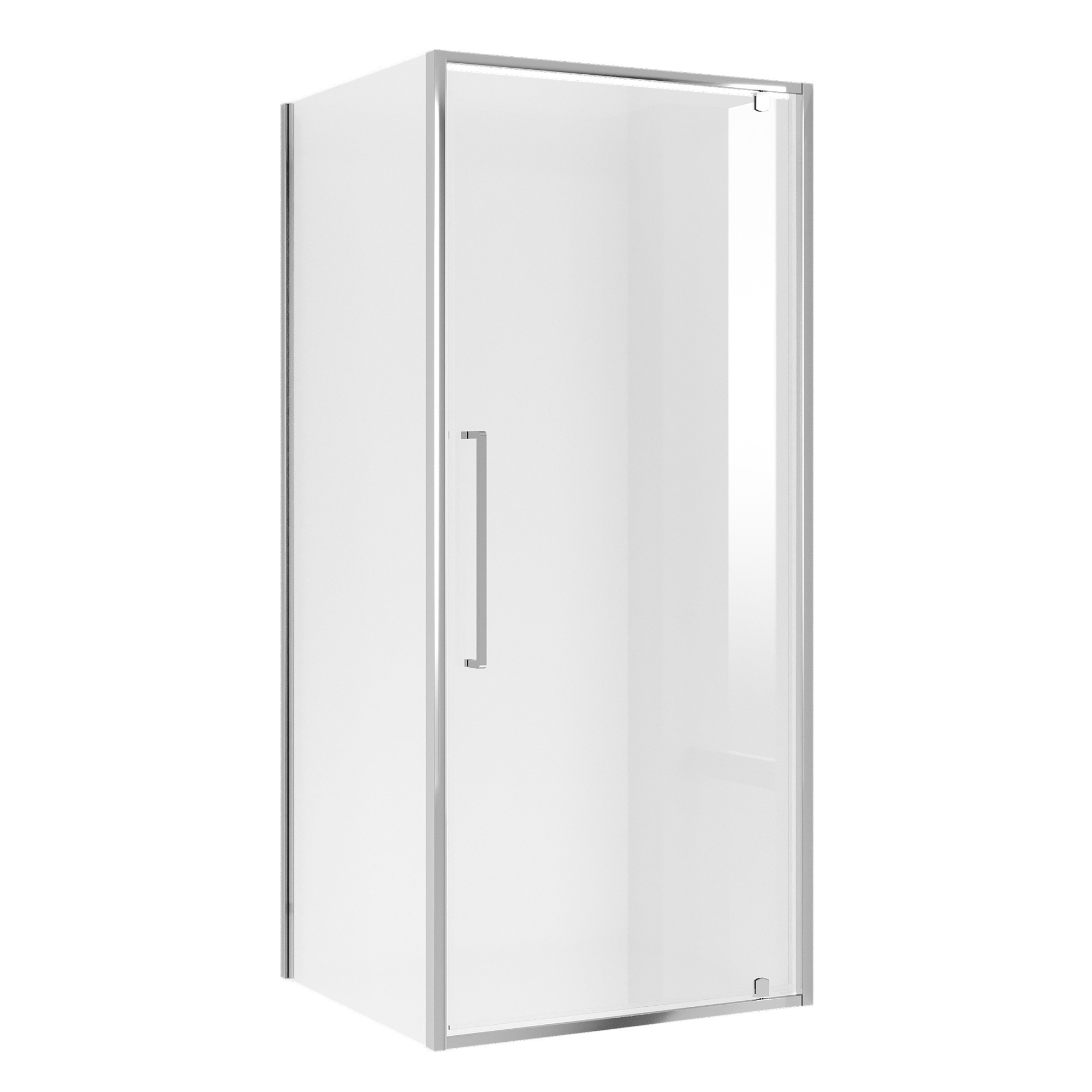 Душевое ограждение NG-66-10A-A90-34 (100*90*195) прямоугольник,распашная,хром,стекло прозрачное