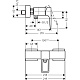 Смеситель Hansgrohe Metropol 74560000 для душа