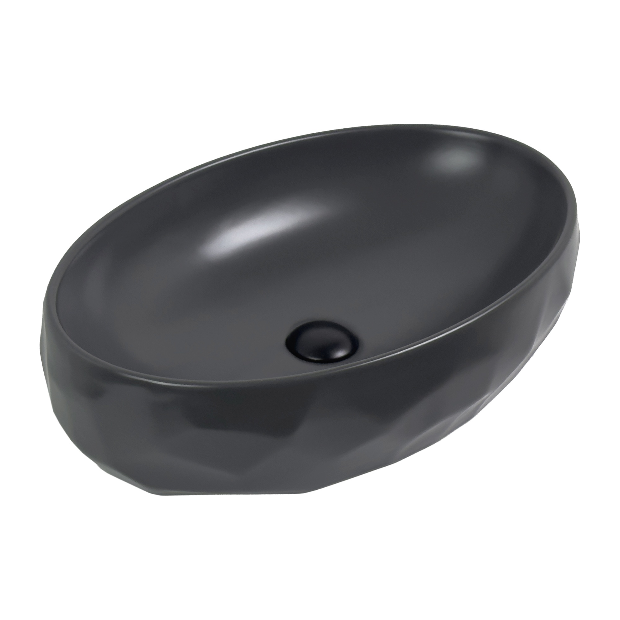 Раковина Gid Dgm9030wx 53406 накладная серая матовая 60x40x15