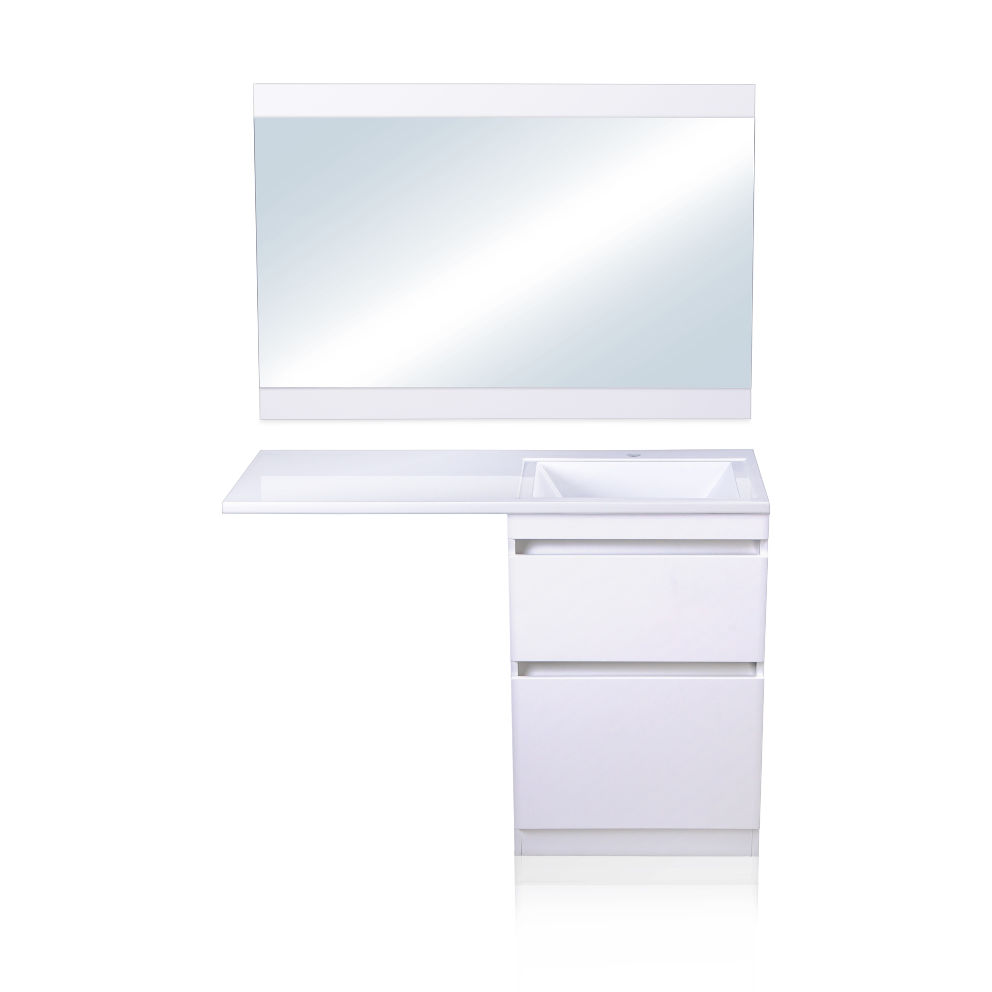 Зеркало "Даллас 120", Люкс белое