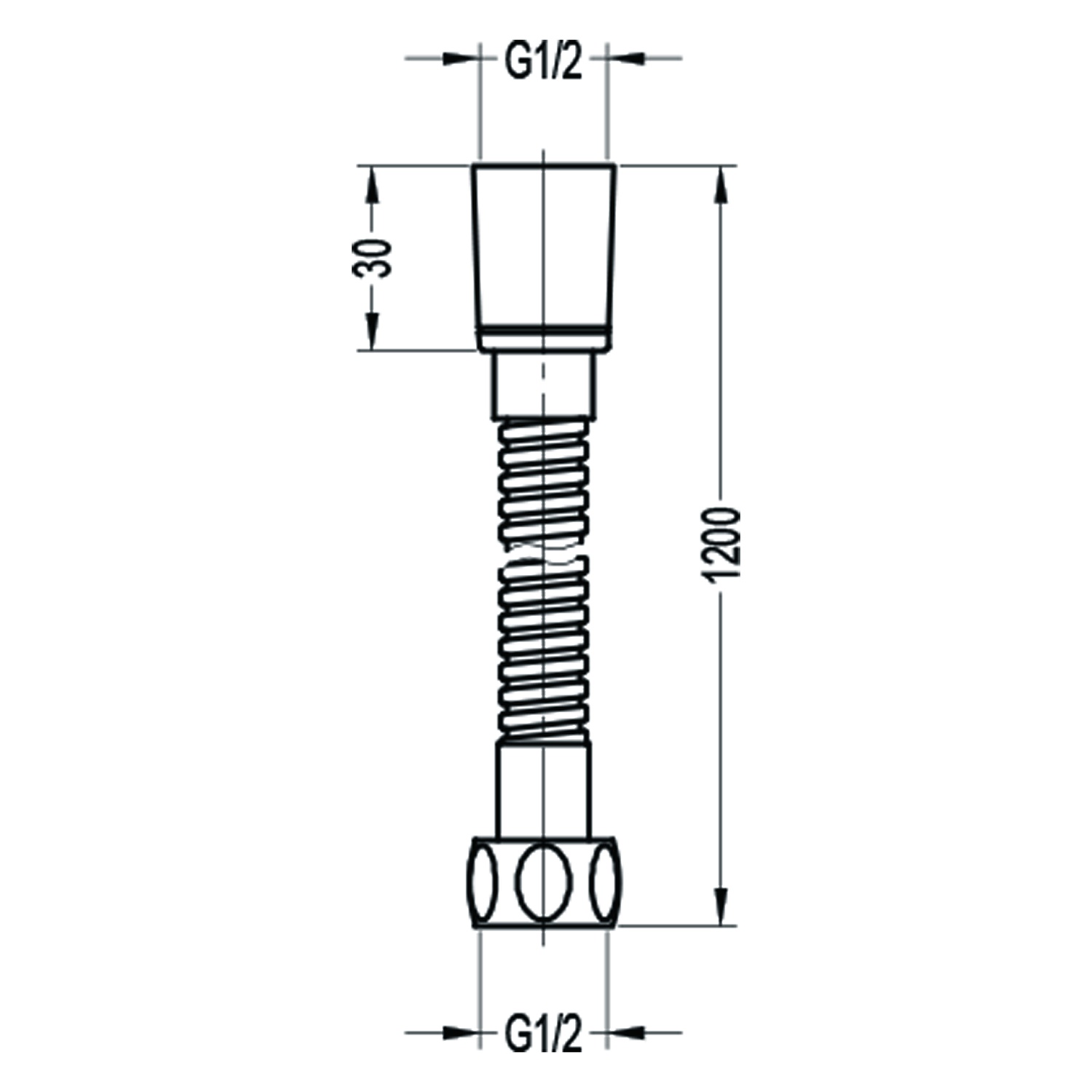 Шланг душевой 1,2 м Swedbe Terracotta 2569
