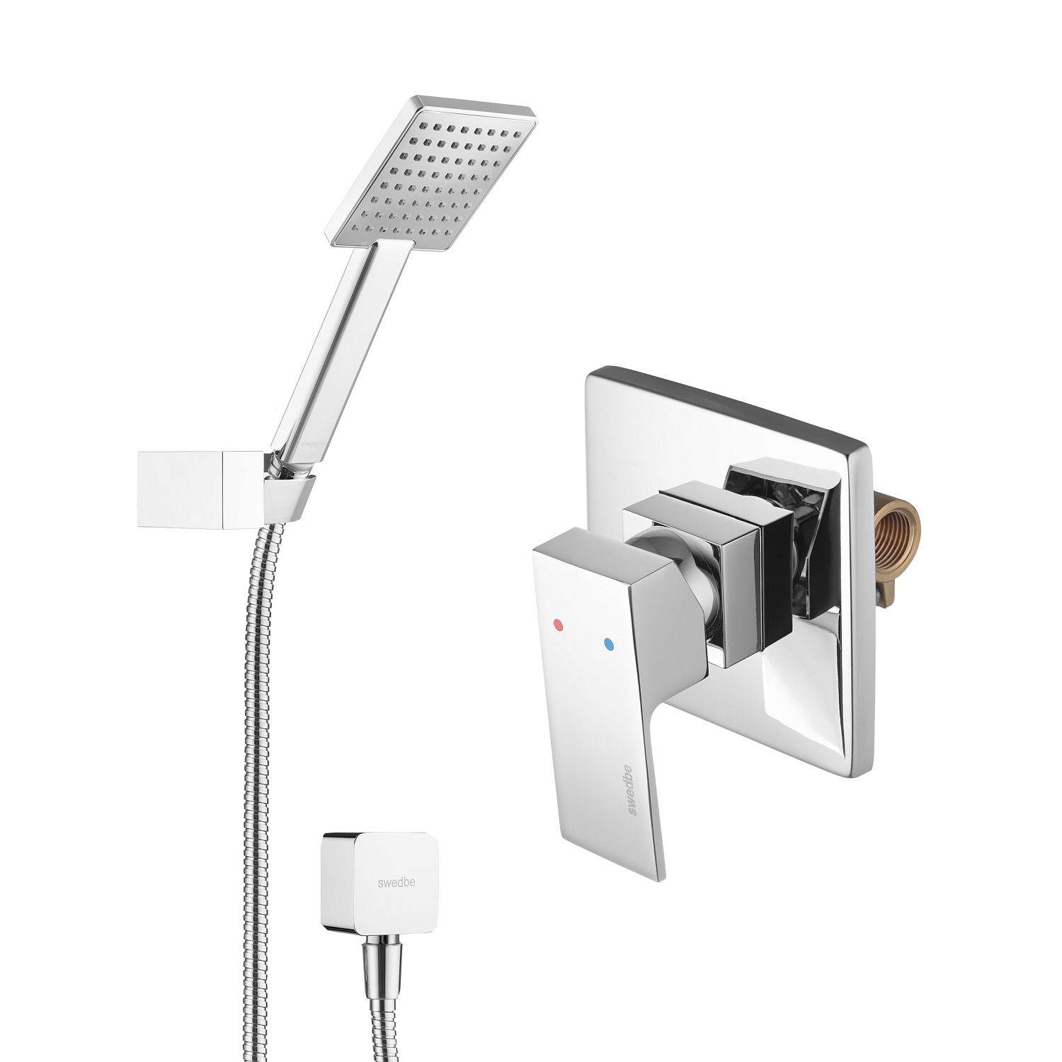 Душевой набор со встраиваемым смесителем Swedbe Platta 5534