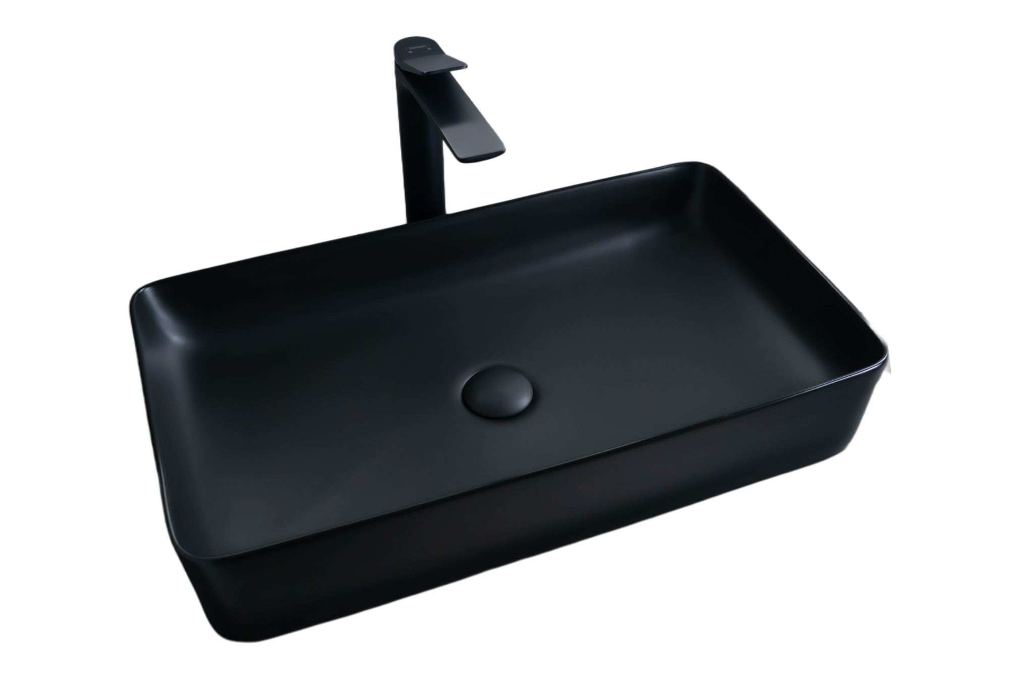 Раковина Gid Bm9396 53344 накладная черная матовая 60x34x11