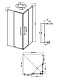 Душевое ограждение 300.K33.02.9090.21.02 Cosmo (90*90*195)