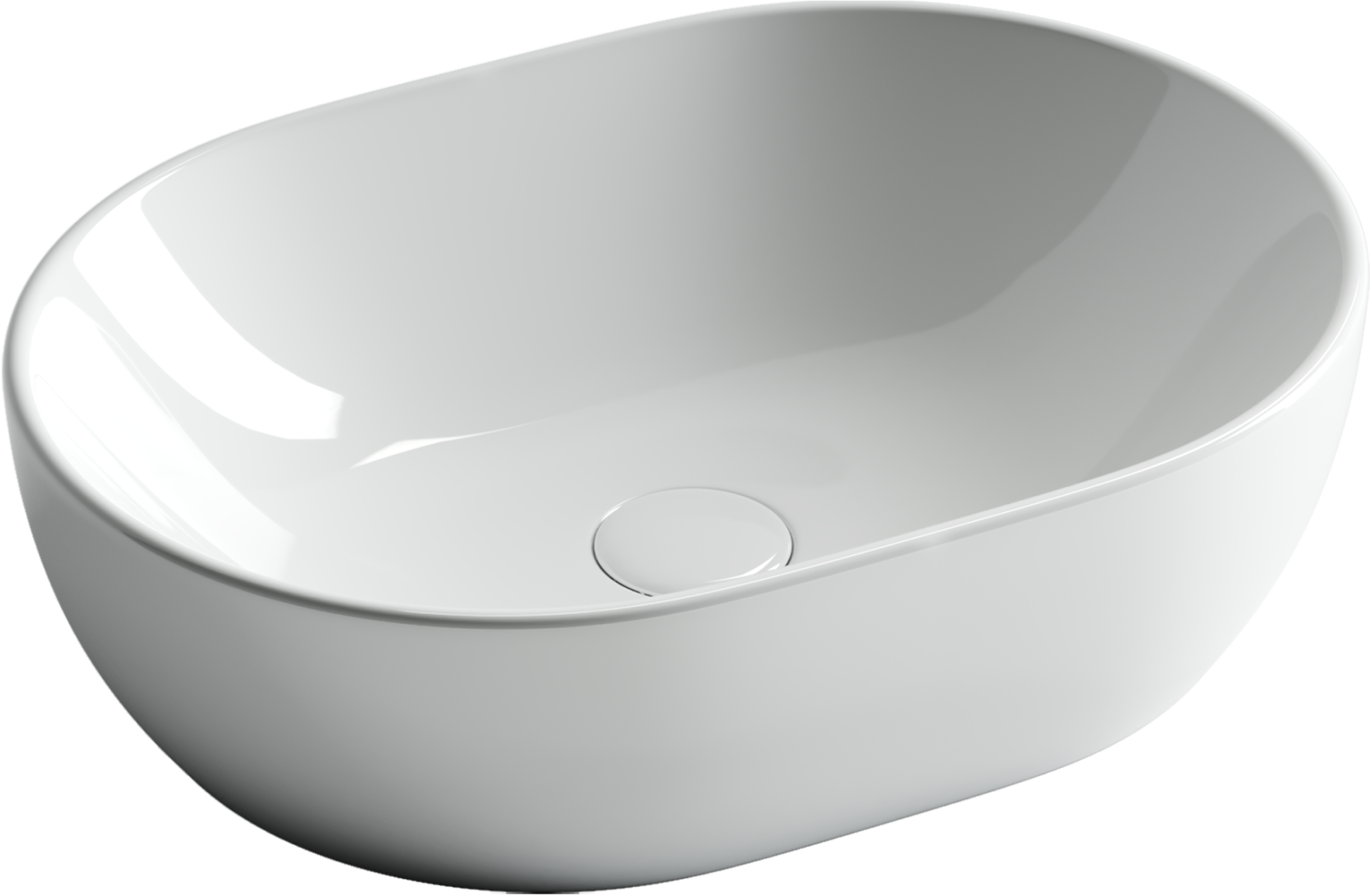 Умывальник чаша накладная овальная Element 480*350*140мм, CN6019