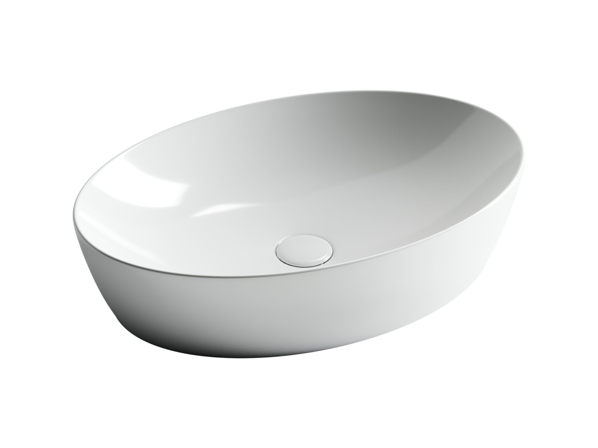 Умывальник чаша накладная овальная Element 610*410*150мм, CN5018