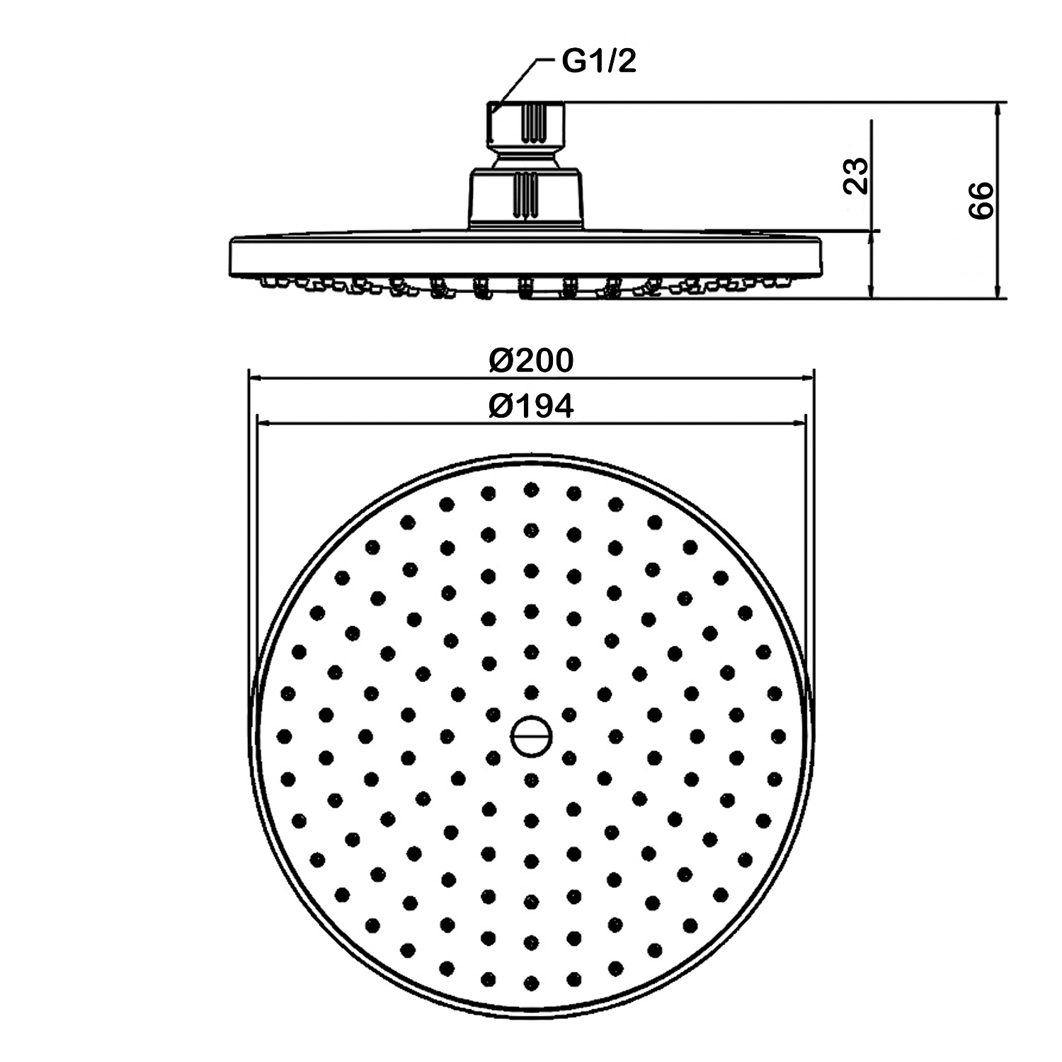 Душ верхний Swedbe Calypso 5048