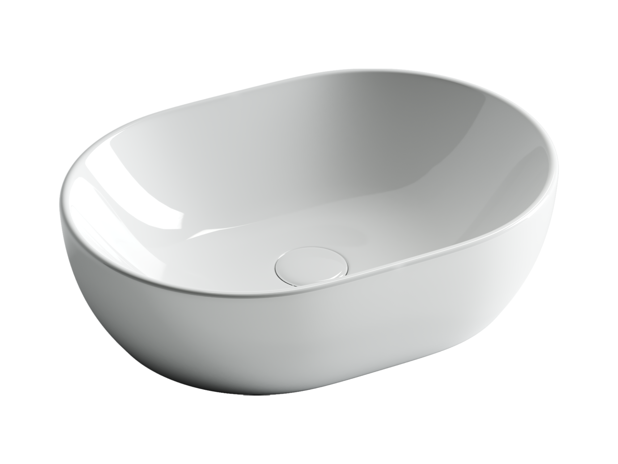 Умывальник чаша накладная овальная Element 480*350*140мм, CN6019