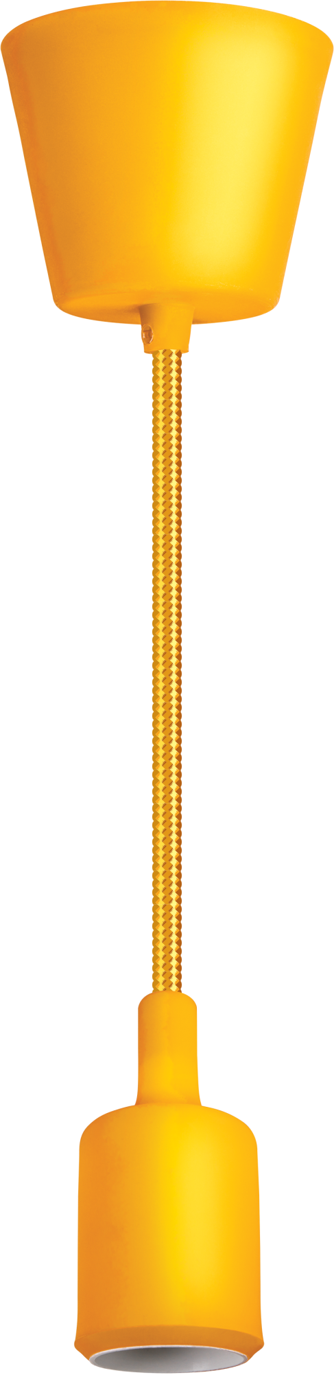 Светильник с проводом 1м.Е27 декор желтый