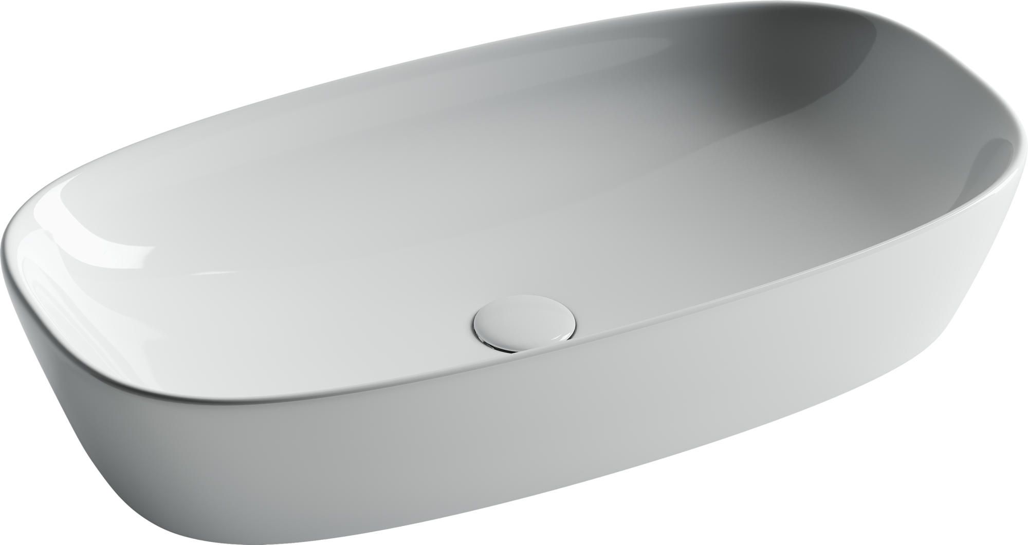 Умывальник чаша накладная овальная Element 700*375*140мм, CN5040