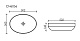 Умывальник чаша накладная овальная Element 502*363*145мм, CN6056