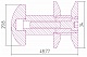 Вешалка "СФЕРА" н/ж для ДР "СУНЕРЖА" (Матовый чёрный) 31-2010-0001