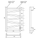 Полотенцесушитель электрический Point Феникс PN15858B П7 500x800, диммер справа, черный