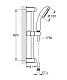 Душевой гарнитур с 1 режимом струи, GROHE Tempesta New, хром, (27924001)