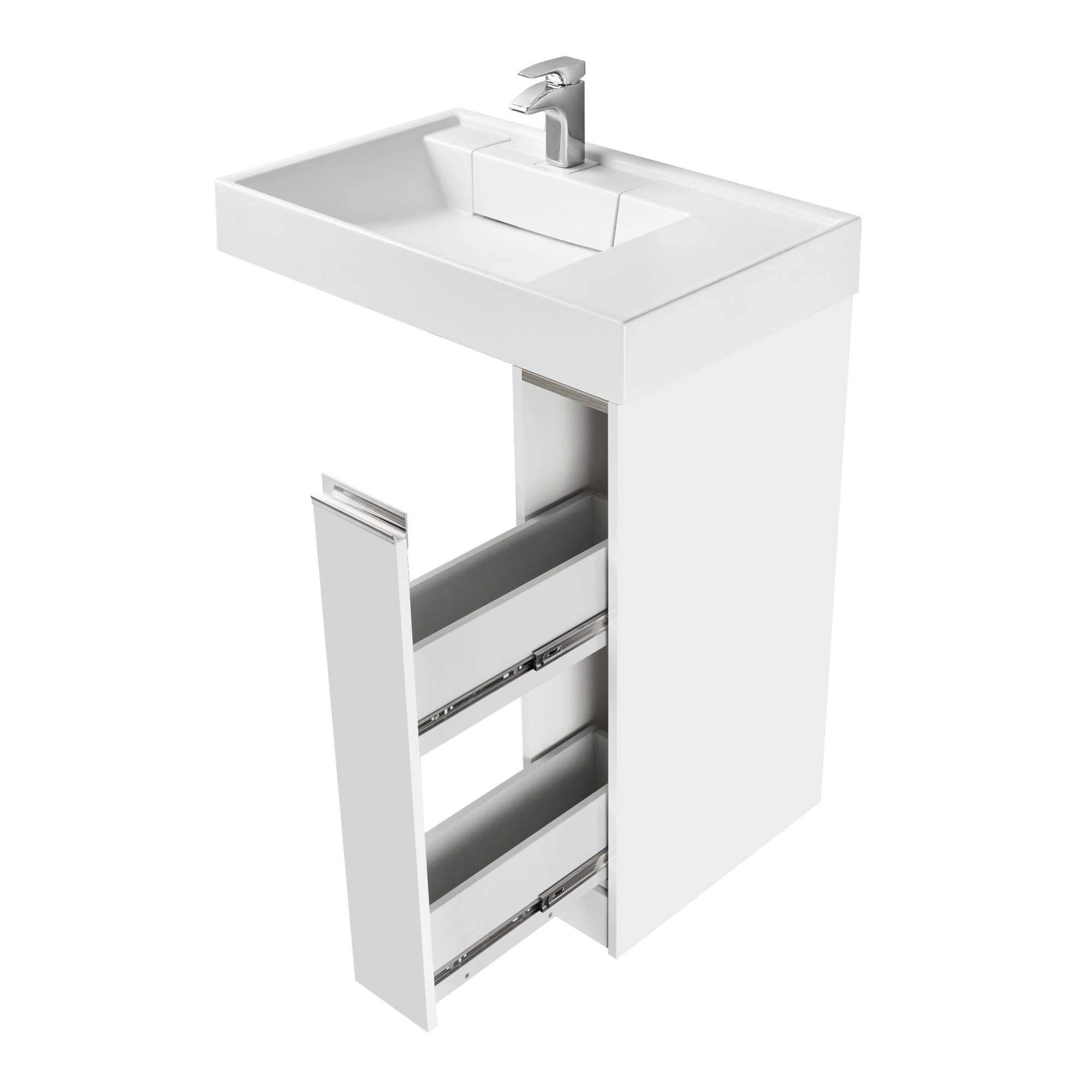 Тумба под раковину Aquaton Лондри 200 белый (1A236101LH010)