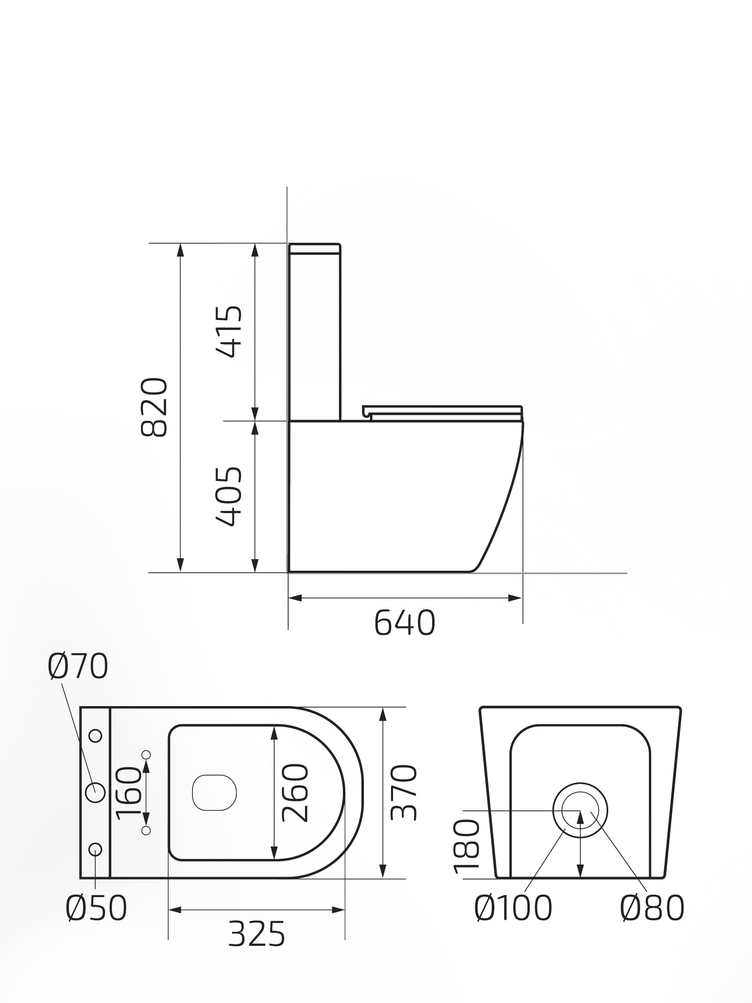 Унитаз напольный Gid Tn2189 62247Y белый 64x37x82