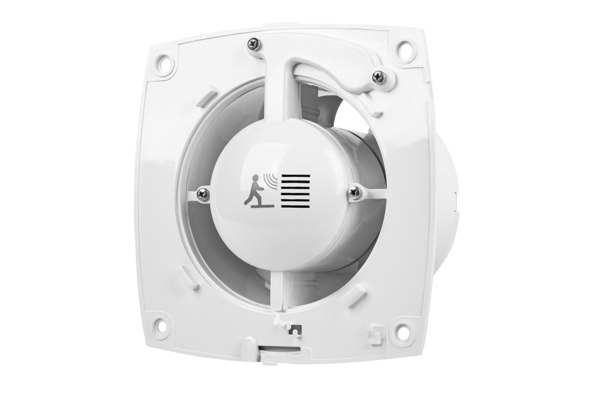 Вентилятор BETTOSERB с обратным клапаном, автоматическим включением и таймером, цвет белый