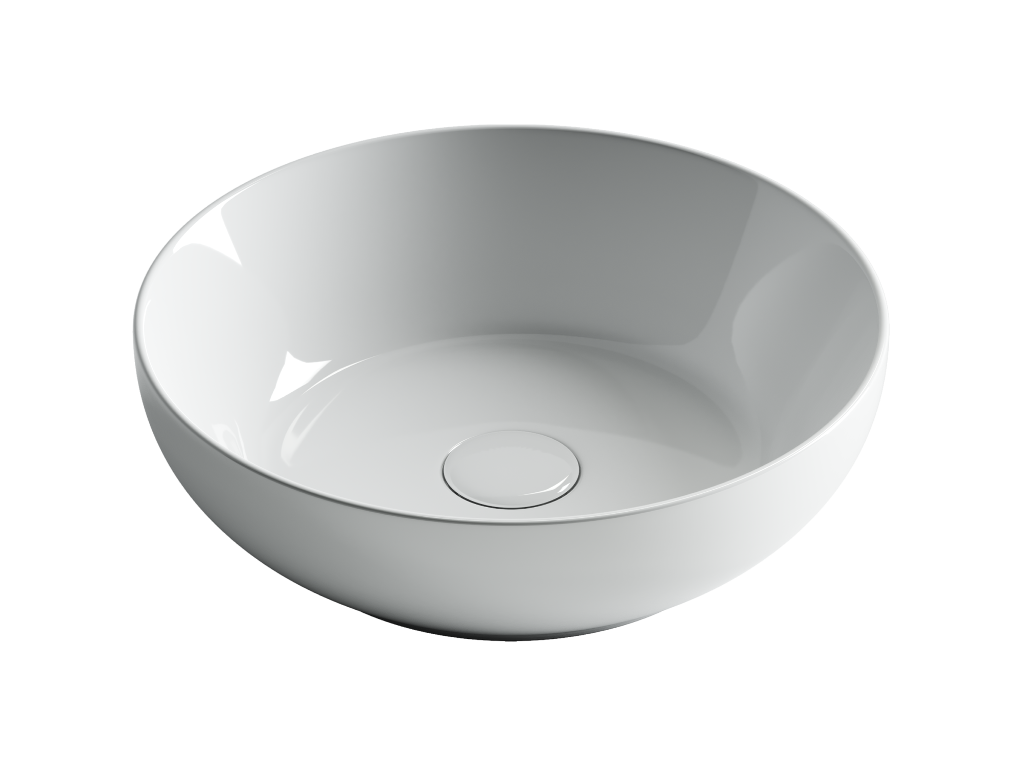 Умывальник чаша накладная круглая Element 370*370*110мм, CN6020