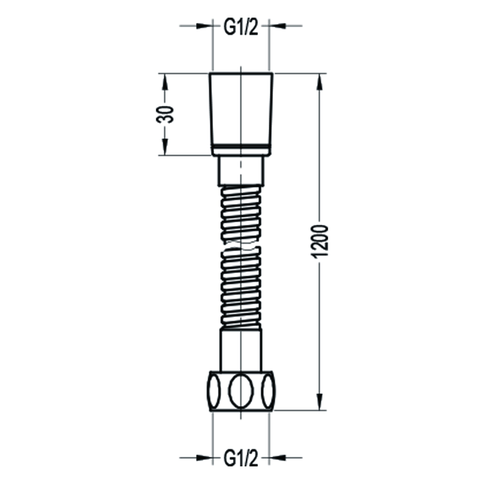 Шланг душевой 1,2 м Swedbe Terracotta 2569