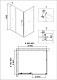 Душевое ограждение NG-42-9AG-A80G (90*80*195) прямоугольник, дверь раздвижная